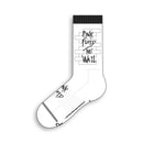 PINK FLOYD "The Wall" Large Crew Socks in White (1-Pair)