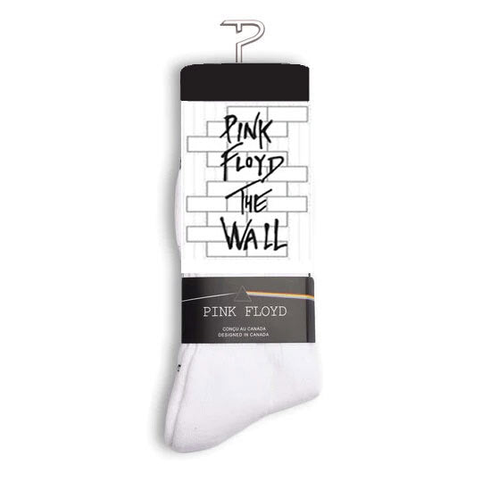 PINK FLOYD "The Wall" Large Crew Socks in White (1-Pair)