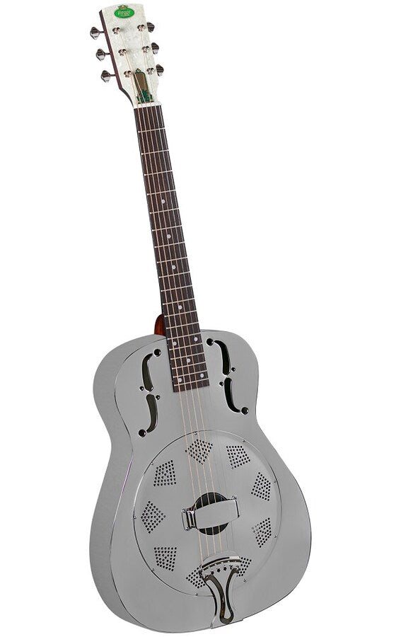 Regal RC-1-N Metal Body Duolian Guitar - Brushed Nickel-Plated Steel Resonator Guitar