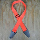 Guitar Strap Nylon Webbing Red W/O Loops.