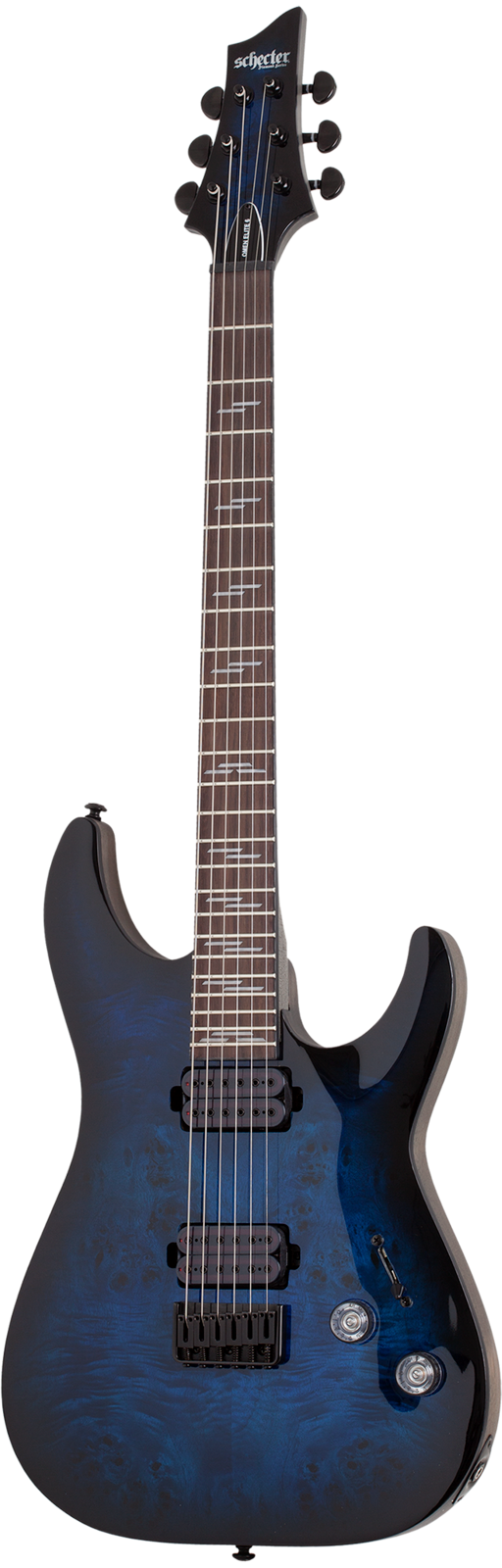 Schecter Omen Elite-6 Electric Guitar - See-Thru Blue Burst