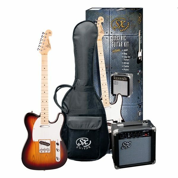 SX SE2SKTS TL Style Electric Guitar & Amp Pack Sunburst