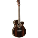 Tanglewood Discovery Exotic Superfolk C/E Luxury Satin All Ebony at Five Star Music 102 Maroondah Highway Ringwood Melbourne Music Guitar Store.