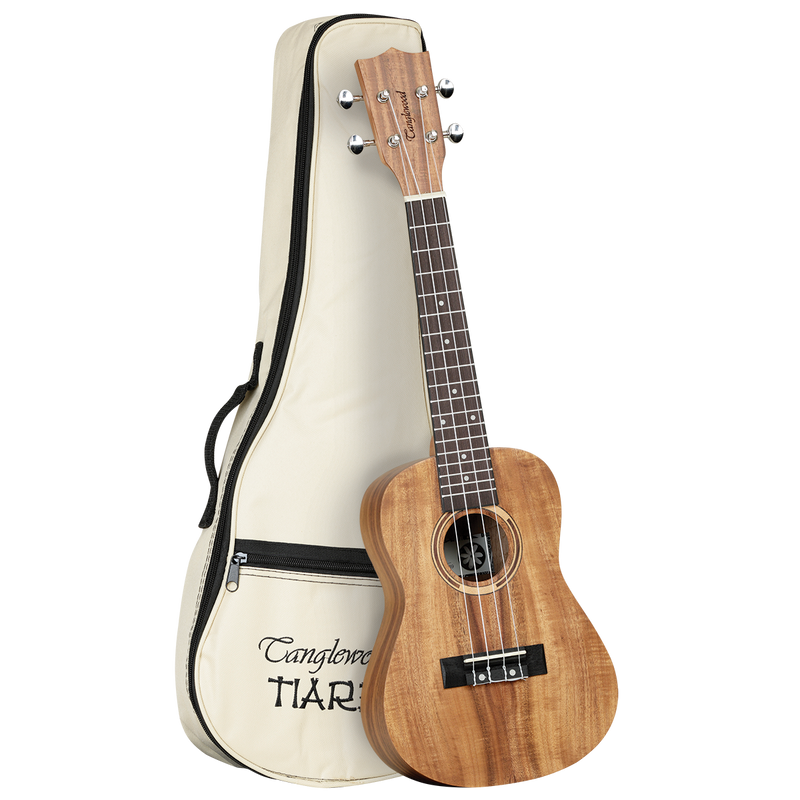 Tanglewood TWT8 Tiare Concert Ukulele All Koa with Bag.