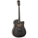 Tanglewood TW5BS Winterleaf Dreadnought C/E Black Shadow at Five Star Music 102 Maroondah Highway Ringwood Melbourne Music Guitar Store.