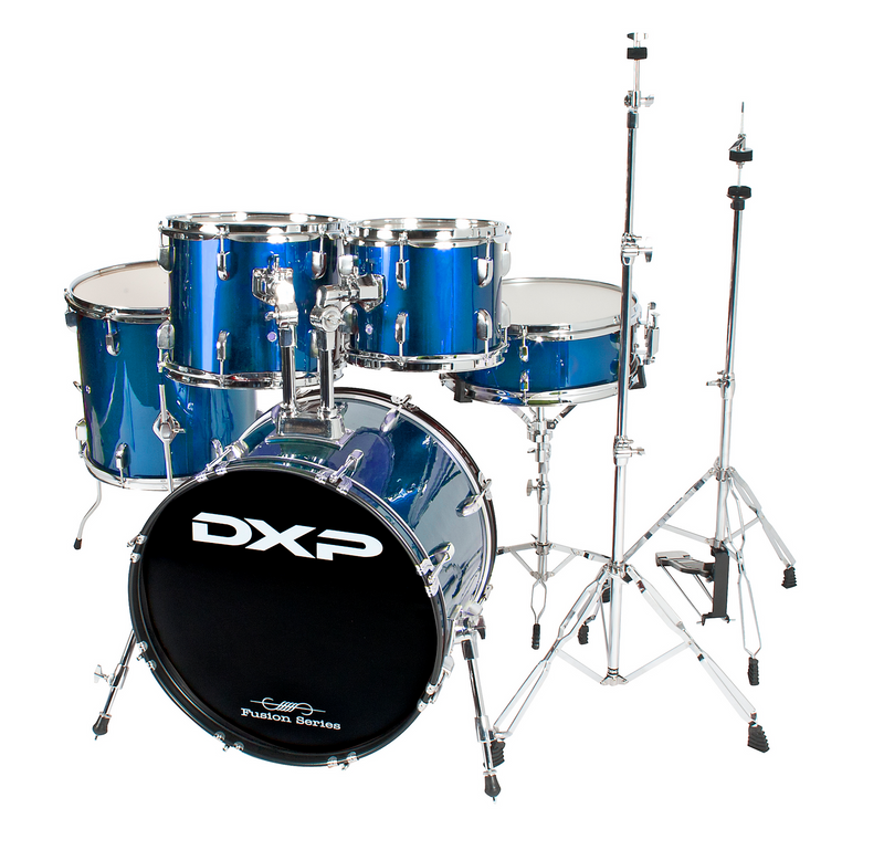 DXP Fusion 20 Series 20" 5 Piece Drum Kit - Blue