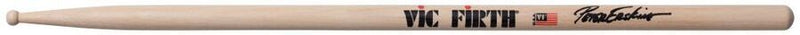 Vic Firth Drumsticks Signature Series - Peter Erskine Hickory Natural Finish Wood Piccolo Tip