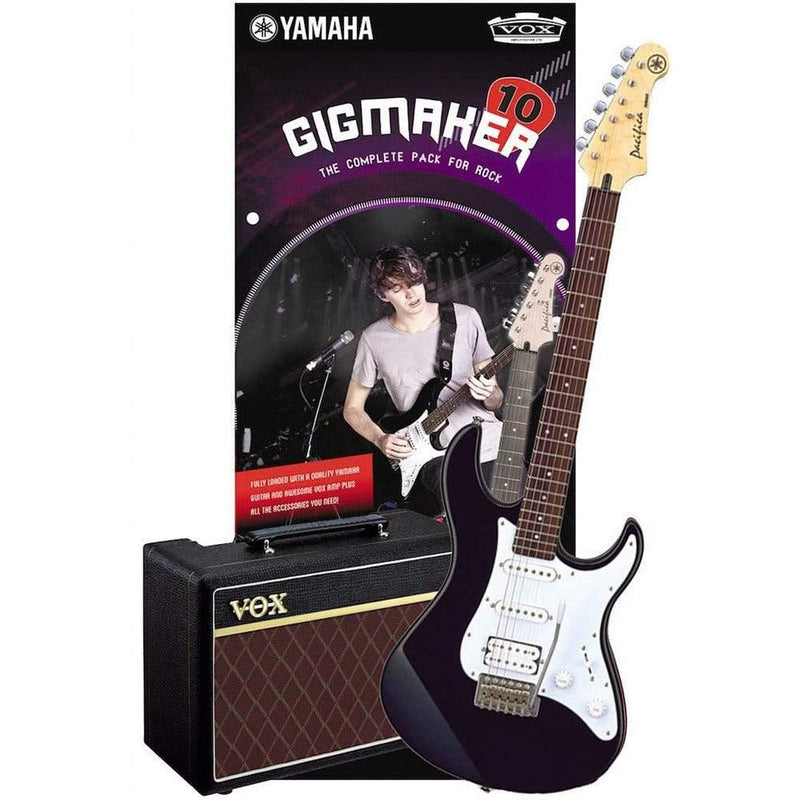 Yamaha Gigmaker 10 Electric Guitar Pack (Black) at Five Star Music 102 Maroondah Highway Ringwood Melbourne Music Guitar Store.