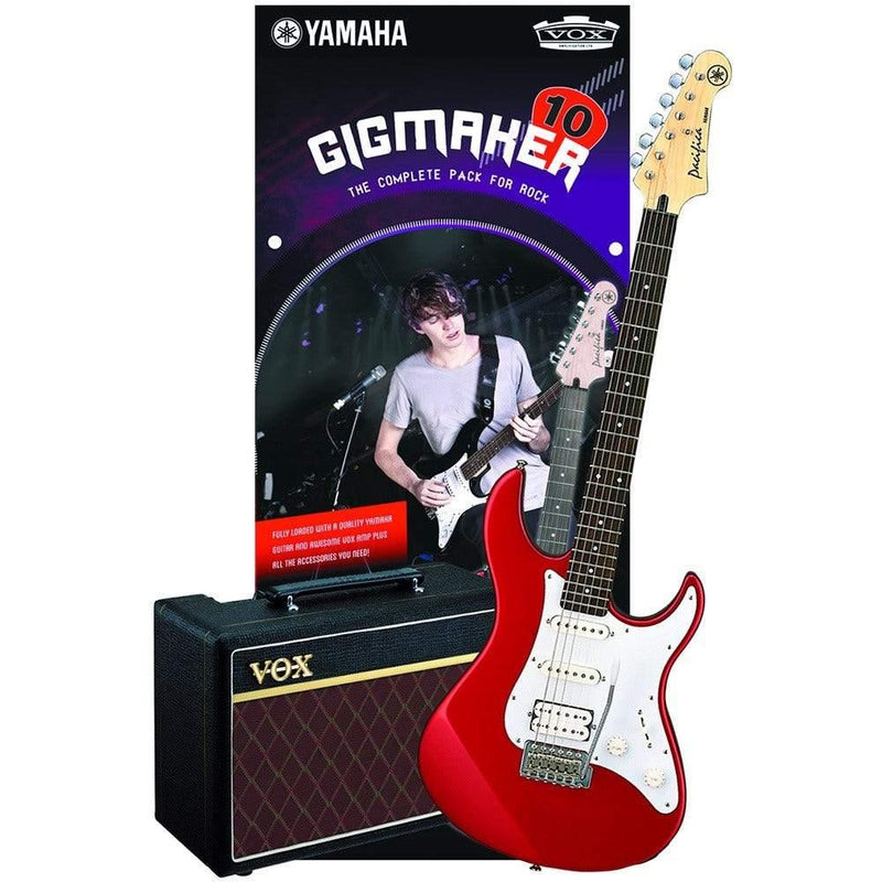 Yamaha Gigmaker 10 Electric Guitar Pack (Red Metallic) at Five Star Music 102 Maroondah Highway Ringwood Melbourne Music Guitar Store.