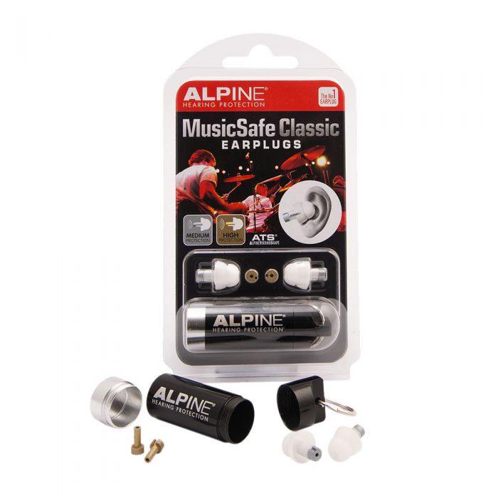 Alpine MusicSafe Classic Earplugs at Five Star Music 102 Maroondah Highway Ringwood Melbourne Music Guitar Store.