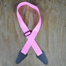 Guitar Strap Nylon Webbing Hot Pink.