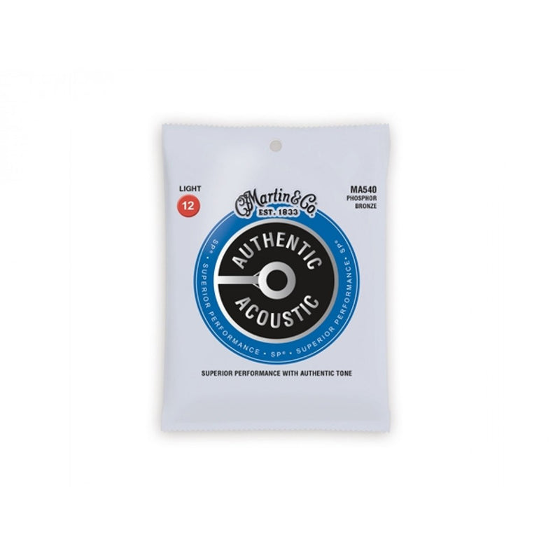 Martin Authentic 92/8 Acoustic Guitar Strings - Light 12-54 (MA540) at Five Star Music 102 Maroondah Highway Ringwood Melbourne Music Guitar Store.