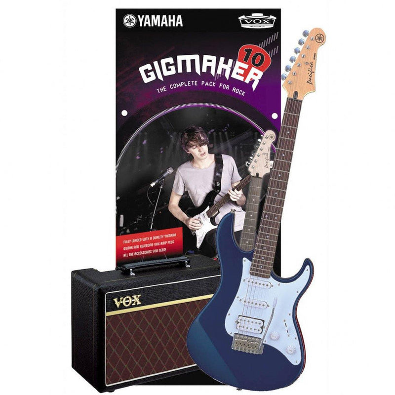 Yamaha Gigmaker10 Electric Guitar Starter Pack - Dark Blue Metallic at Five Star Music 102 Maroondah Highway Ringwood Melbourne Music Guitar Store.