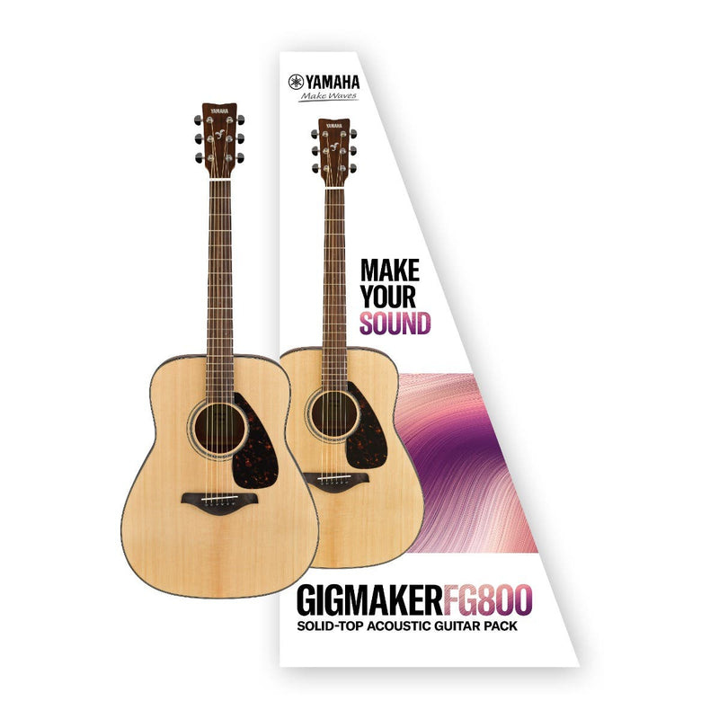Yamaha FG800 Gigmaker Acoustic Guitar Value Pack - Gloss Finish