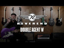 Reverend Double Agent W in Chronic Blue with FREE Gig Bag