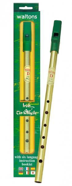 Waltons Irish Tin Whistle Brass - Key of D - Includes Instruction Leaflet at Five Star Music 102 Maroondah Highway Ringwood Melbourne Music Guitar Store.