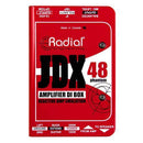 Radial JDX-48 Class-A Reactive DI Box for Guitar Amp - +48V Phantom Powered / 15VDC at Five Star Music 102 Maroondah Highway Ringwood Melbourne Music Guitar Store.