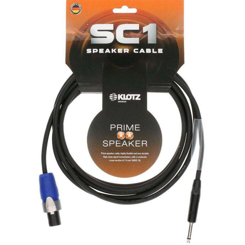 Klotz SC-1 1m Speakon to Klotz Jack Speaker Cable