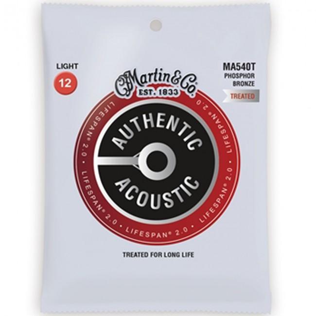 MARTIN MA540T Acoustic Guitar Strings, Authentic Treated, 12-54 at Five Star Music 102 Maroondah Highway Ringwood Melbourne Music Guitar Store.