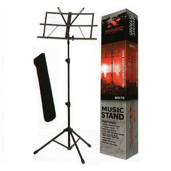 Xtreme Music Stand Foldable with Bag at Five Star Music 102 Maroondah Highway Ringwood Melbourne Music Guitar Store.