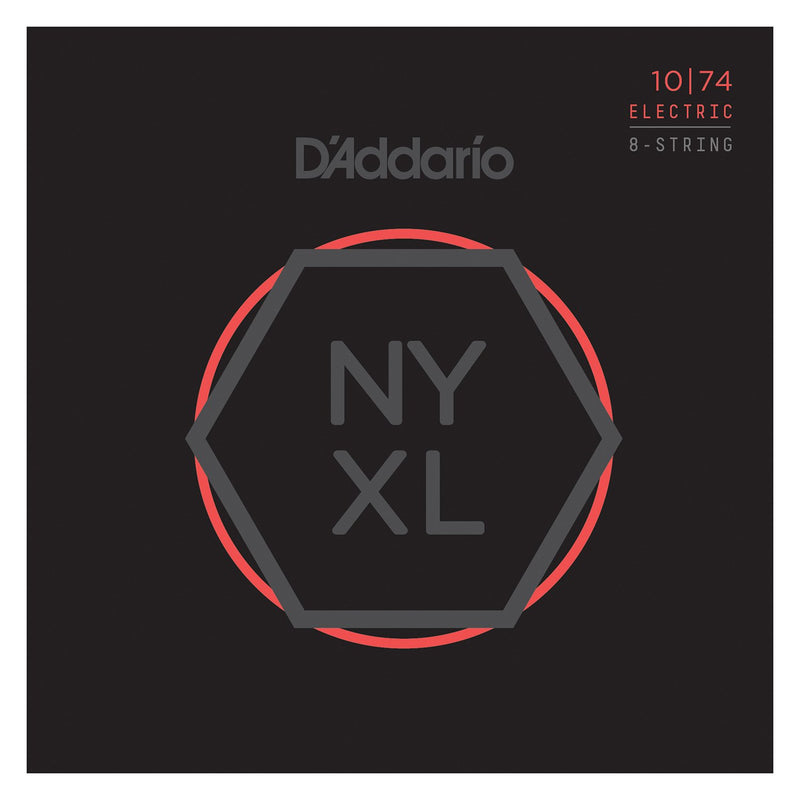 Daddario NYXL 1074 Light Top / Heavy Bottom 8-Stringing.