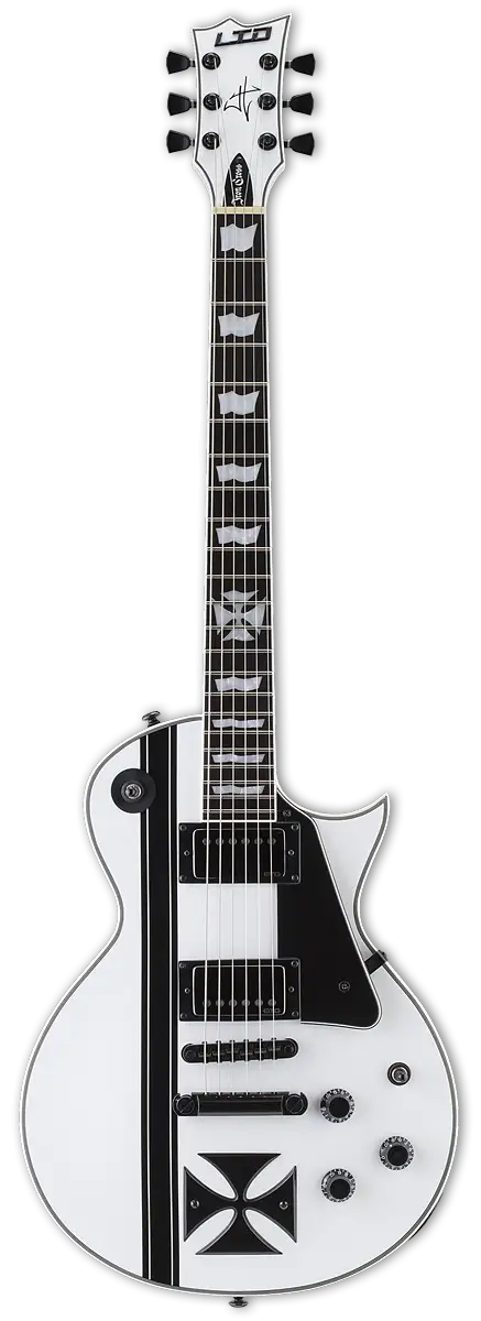 LTD Iron Cross James Hetfield Signature Guitar w/Case - Snow White