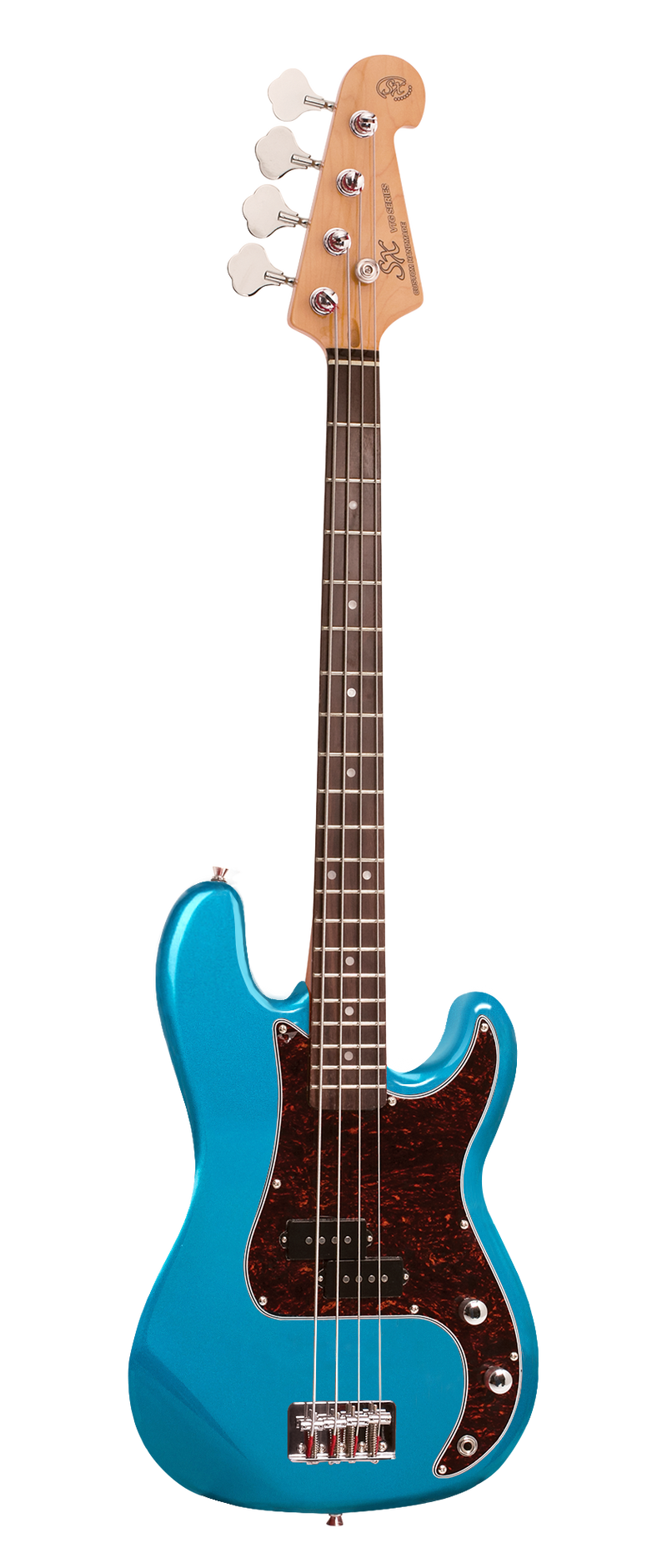 Essex 3/4 Short Scale Vintage Bass Guitar Lake Placid Blue.