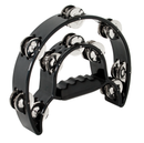 Mano Percussion TMP13 Half Moon Tambourine - Black
