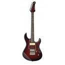 Yamaha Pacifica PAC611VFM Dark Red Burst.