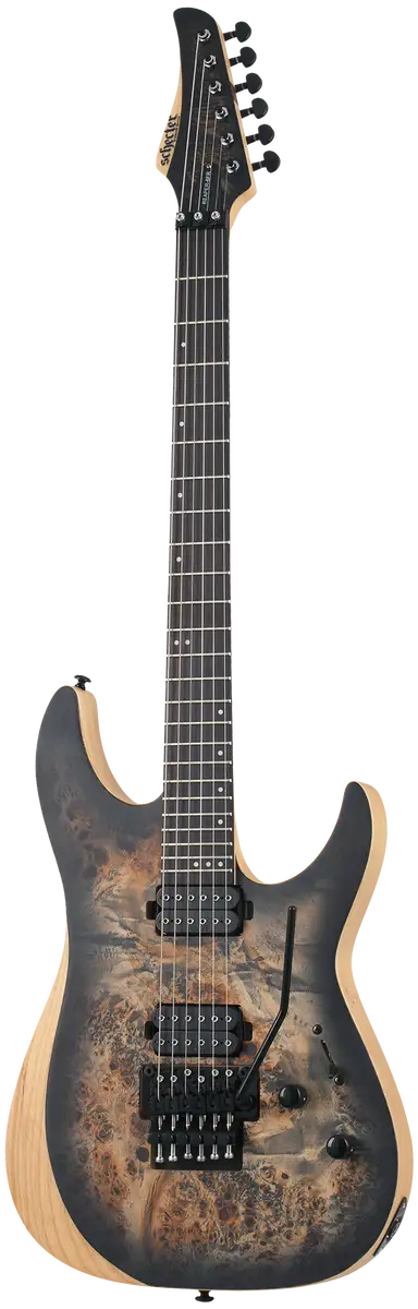 Schecter Reaper-6 FR Electric Guitar - Satin Charcoal Burst