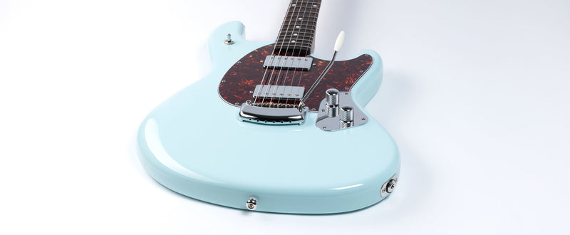 Ernie Ball Music Man Stingray Guitar HH Trem Powder Blue